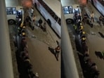 An Indian man in Dubai shared a video of workers boarding buses before dawn. An Indian man in Dubai shared a video of workers boarding buses before dawn.