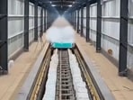 The test speed of the vehicle set a new milestone, becoming the world's fastest superconducting electric maglev to date.