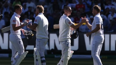 England defeated Australia by four wickets in the Melbourne Test. (AP) England defeated Australia by four wickets in the Melbourne Test. (AP)