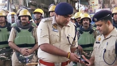 Heavy police deployment in Bareilly (HT_PRINT)