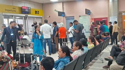 Passengers at the Prayagraj airport. (FILE PHOTO) Passengers at the Prayagraj airport. (FILE PHOTO)
