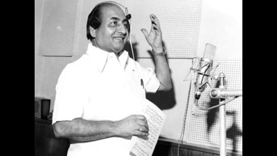 Rafi moved from Lahore to Mumbai in 1944 when just 20 and shared a ten-by-ten feet room in the congested Bhendi Bazar area (HT Photo) Rafi moved from Lahore to Mumbai in 1944 when just 20 and shared a ten-by-ten feet room in the congested Bhendi Bazar area (HT Photo)