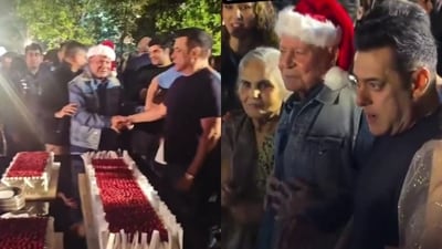 Salman Khan's birthday celebration with friends and family. Salman Khan's birthday celebration with friends and family.