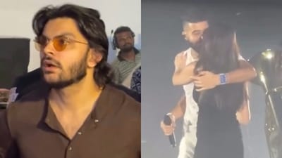 Veer Pahariya looks ‘uncomfortable’ as Tara Sutaria joins AP Dhillon on stage Veer Pahariya looks ‘uncomfortable’ as Tara Sutaria joins AP Dhillon on stage
