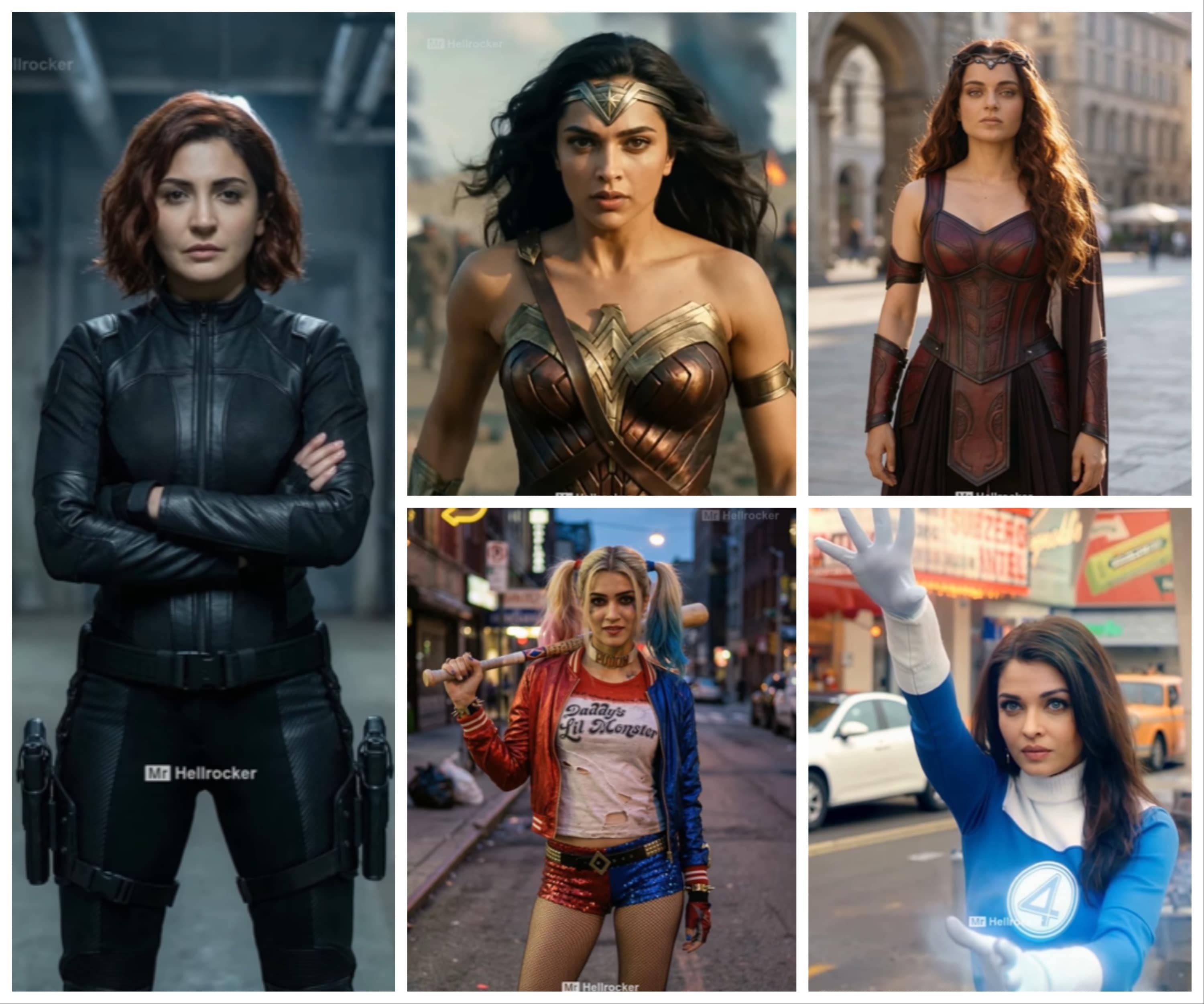 Souvik's post showcases a creative 'what-if' scenario, using AI to reimagine popular Bollywood celebs as iconic Marvel and DC superheroes. (Instagram/ mr.hellrocker) Souvik's post showcases a creative 'what-if' scenario, using AI to reimagine popular Bollywood celebs as iconic Marvel and DC superheroes. (Instagram/ mr.hellrocker)