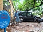 A designated feeding spot in Vasant Kunj. (HT Archive)