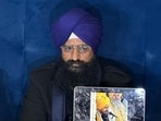 Akal Takht jathedar Giani Kuldeep Singh Gargaj addressing mediapersons in Amritsar. Akal Takht jathedar Giani Kuldeep Singh Gargaj addressing mediapersons in Amritsar.