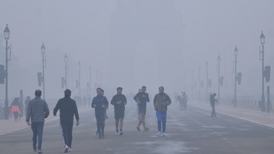 Delhi’s AQI was on the brink of breaching the “very poor” category on Sunday. (ANI)