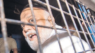 Mumbai, India - March 8, 2018: Farooq Takla, Dawood Ibrahim's aide brought for medical examination at St. George's Hospita before producing in the Court in Mumbai, India, on Thursday, March 8, 2018. (Photo by Kunal Patil/Hindustan Times) (Kunal Patil/HT Photo) Mumbai, India - March 8, 2018: Farooq Takla, Dawood Ibrahim's aide brought for medical examination at St. George's Hospita before producing in the Court in Mumbai, India, on Thursday, March 8, 2018. (Photo by Kunal Patil/Hindustan Times) (Kunal Patil/HT Photo)