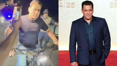 Several fans and paparazzi were heard screaming and running after Salman Khan. Several fans and paparazzi were heard screaming and running after Salman Khan.