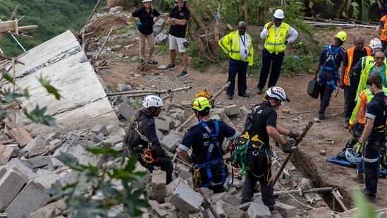 On December 12, five people died when a multistory building at the site of a Hindu temple collapsed near the coastal city of Durban. (File Photo/AP)