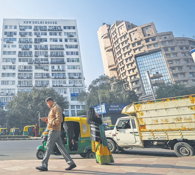 The once-dominant Connaught Place and its extension lost their prominence to Gurugram and Noida in the post-liberalisation proliferation of MNCs. (Sanchit Khanna/HT) The once-dominant Connaught Place and its extension lost their prominence to Gurugram and Noida in the post-liberalisation proliferation of MNCs. (Sanchit Khanna/HT)