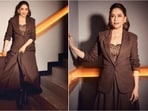 Madhuri Dixit stuns in chic co-ord set with playful leopard-print twist. 