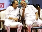 Ajit Pawar and Sharad Pawar before the NCP split. Ajit Pawar and Sharad Pawar before the NCP split.