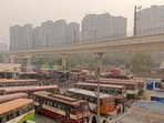 Due to dense fog, night journeys from Noida to Lucknow have also been suspended, said Rohtash Singh, assistant regional manager (UPSRTC Noida). (HT Archive)