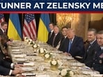 US President Donald Trump sparked laughter during a high-profile meeting with Ukrainian President Volodymyr Zelensky at Mar-a-Lago after joking about “bribing” reporters with food. 