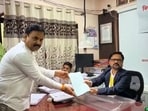 Prashant Jagtap, who recently joined the Congress party, filed his nomination papers on Monday. (VIDEO GRAB) Prashant Jagtap, who recently joined the Congress party, filed his nomination papers on Monday. (VIDEO GRAB)