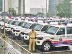 Radar systems in the interceptor vehicles allow multiple traffic violations—such as speeding, failure to wear helmets or seatbelts—to be detected and recorded automatically, without manual intervention. (Satish Bate/HT PHOTO)