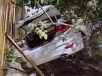 The driver of a Delhi-registered Hyundai Verna was travelling alone from Delhi to Ballabhgarh when the accident occurred