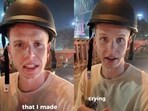 A US vlogger shared a heartfelt video before leaving India.