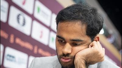 Arjun Erigaisi finished the first day of the World Blitz with 10 points in the 13 rounds played. (FIDE) Arjun Erigaisi finished the first day of the World Blitz with 10 points in the 13 rounds played. (FIDE)