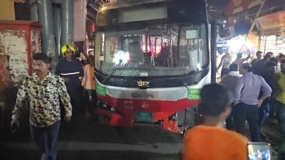 The preliminary information received by the BMC stated that the bus collided with passengers while it was reversing. (HT Photo)