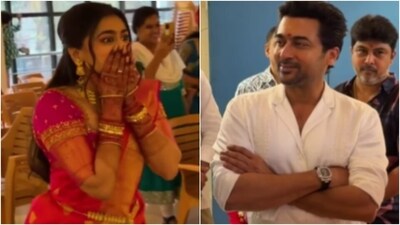 A bride and groom posted a video of Suriya attending their wedding recently. A bride and groom posted a video of Suriya attending their wedding recently.