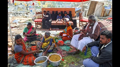 Most of the evicted families comprised migrant labourers. (PTI)