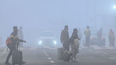 At around 11 am, IndiGo issued an advisory stating that foggy conditions remained in place across Delhi and several airports in northern India affecting visibility and flight operations. (Vipin Kumar/HT Photo) At around 11 am, IndiGo issued an advisory stating that foggy conditions remained in place across Delhi and several airports in northern India affecting visibility and flight operations. (Vipin Kumar/HT Photo)