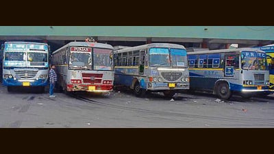 The diversion strained an already thin bus fleet, leaving office-goers and inter-district travellers struggling on a busy workday. (HT Photo) The diversion strained an already thin bus fleet, leaving office-goers and inter-district travellers struggling on a busy workday. (HT Photo)