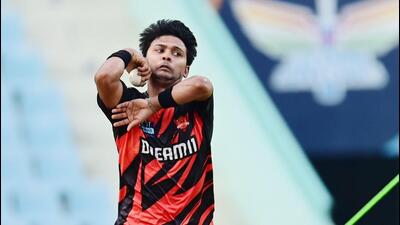 UP’s Zeeshan Ansari has played for Sunrisers Hyderabad in the IPL. (HT Photo) UP’s Zeeshan Ansari has played for Sunrisers Hyderabad in the IPL. (HT Photo)