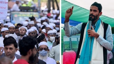 বিয়ে নিয়ে মমতাকে নোংরা কথা বাংলাদেশি ইসলাম নেতার, সাফ বার্তা নৌশাদ সিদ্দিকীর। (বাঁদিকের ছবিটি প্রতীকী, সৌজন্যে এএফপি এবং ফেসবুক)