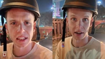 A US vlogger shared a heartfelt video before leaving India. (Instagram/gabhruji) A US vlogger shared a heartfelt video before leaving India. (Instagram/gabhruji)