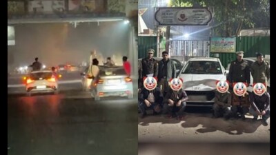 The vehicles were also impounded during the operation. (Instagram/@delhi.police_official)