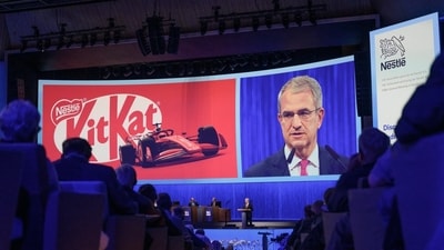 Laurent Freixe addresses Nestlé shareholders during his brief tenure as CEO. Laurent Freixe addresses Nestlé shareholders during his brief tenure as CEO.