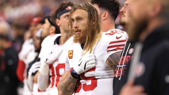 George Kittle will not play against the Chicago Bears on Sunday (Getty Images via AFP)