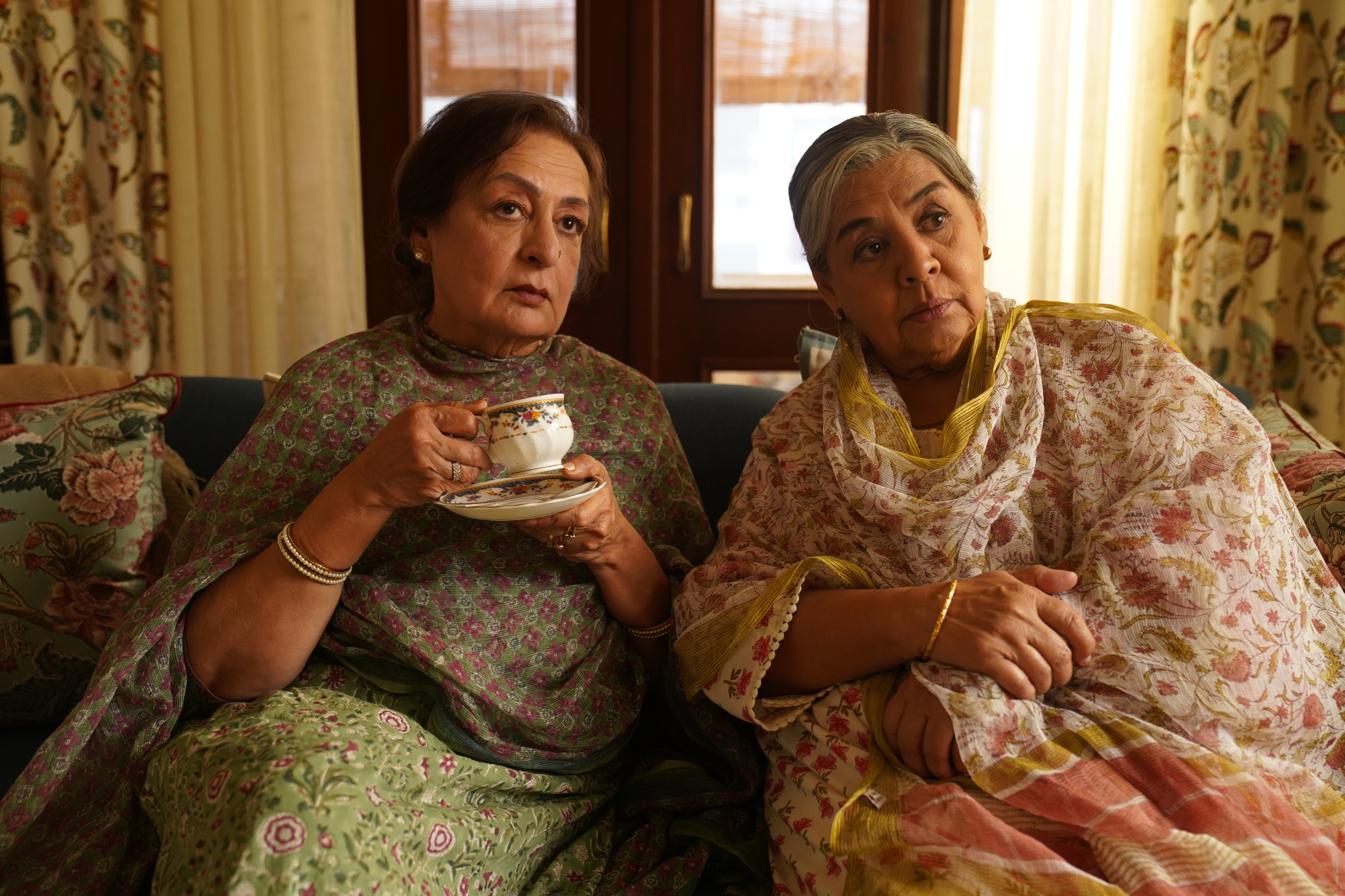 Dolly Ahluwalia and Farida Jalal in The Great Shamsuddin Family (Film still) Dolly Ahluwalia and Farida Jalal in The Great Shamsuddin Family (Film still)
