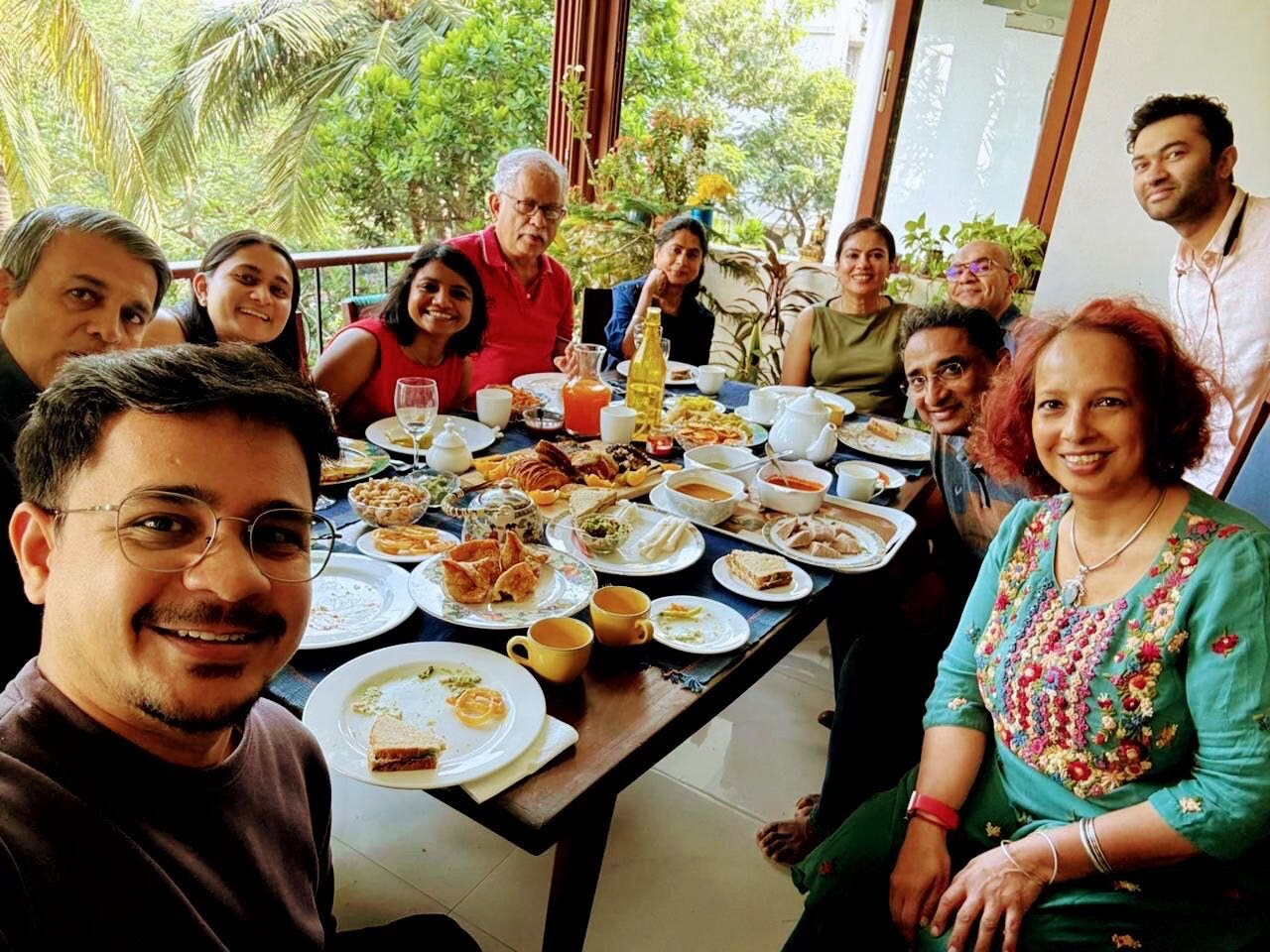The members at a Sunday brunch The members at a Sunday brunch