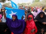 In the Somali capital, Mogadishu, crowds gathered at the main stadium for a rally led by prominent religious figures.