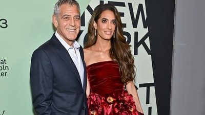 George Clooney, left, and Amal Clooney attend the premiere of "Jay Kelly" at Alice Tully Hall during the 63rd New York Film Festival on Monday, Sept. 29, 2025, in New York. (Evan Agostini/Invision/AP) George Clooney, left, and Amal Clooney attend the premiere of "Jay Kelly" at Alice Tully Hall during the 63rd New York Film Festival on Monday, Sept. 29, 2025, in New York. (Evan Agostini/Invision/AP)