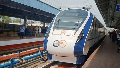 Ashwini Vaishnaw shared the video of the train on Tuesday, which showed the speed of the train reaching 182 kmph on a mobile screen. (HT file photo) Ashwini Vaishnaw shared the video of the train on Tuesday, which showed the speed of the train reaching 182 kmph on a mobile screen. (HT file photo)