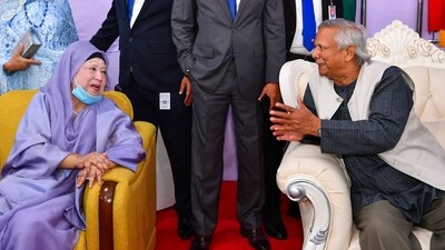 Talking about Khaleda Zia, Muhammad Yunus said that she was not just a leader of a political party but rather an important chapter in the history of Bangladesh. (File Photo/AFP) Talking about Khaleda Zia, Muhammad Yunus said that she was not just a leader of a political party but rather an important chapter in the history of Bangladesh. (File Photo/AFP)