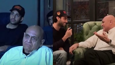Agastya Nanda with Arun Khetarpal’s younger brother Mukesh Khetarpal
