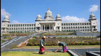 Important legislatures were passed during the state assembly’s winter session in the Suvarna Vidhana Soudha, including the Karnataka Hate Speech and Hate Crimes (Prevention) Bill. (PTI) Important legislatures were passed during the state assembly’s winter session in the Suvarna Vidhana Soudha, including the Karnataka Hate Speech and Hate Crimes (Prevention) Bill. (PTI)