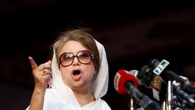 Khaleda Zia served as prime minister of Bangladesh from 1991 to 1996 and returned to office for a second term from 2001 to 2006. (REUTERS)