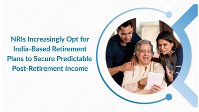 NRIs prefer India-based retirement plans for their structured, predictable income in rupees after retirement. By integrating pension products and term insurance, these plans provide financial security. (TATA AIA) NRIs prefer India-based retirement plans for their structured, predictable income in rupees after retirement. By integrating pension products and term insurance, these plans provide financial security. (TATA AIA)