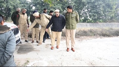 The Shaheed Bhagat Singh Nagar (SBS Nagar) police have apprehended a criminal wanted in several cases of extortion and loot incidents at petrol pumps following an encounter near Banga on Tuesday. (HT Photo)
