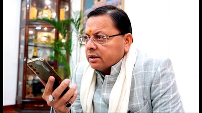 Uttarakhand chief minister Pushkar Singh Dhami speaks on the phone with the father of the Anjel Chakma, a Tripura student who allegedly died following a racist attack in Dehradun (@pushkardhami) Uttarakhand chief minister Pushkar Singh Dhami speaks on the phone with the father of the Anjel Chakma, a Tripura student who allegedly died following a racist attack in Dehradun (@pushkardhami)