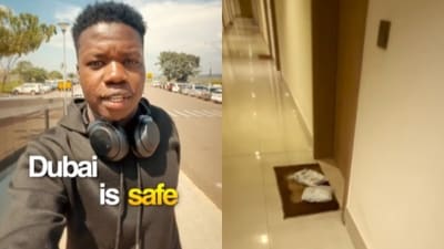 An Ugandan man left a delivery outside his Dubai home while abroad and later found it still there. (Instagram/rashidlumunye) An Ugandan man left a delivery outside his Dubai home while abroad and later found it still there. (Instagram/rashidlumunye)