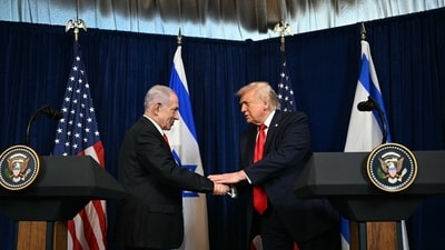 Israeli Prime Minister Benjamin Netanyahu and President Donald Trump Israeli Prime Minister Benjamin Netanyahu and President Donald Trump